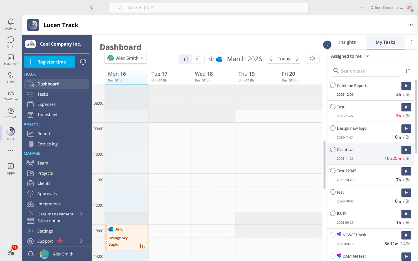 Time tracking for Microsoft Teams by Lucen Track